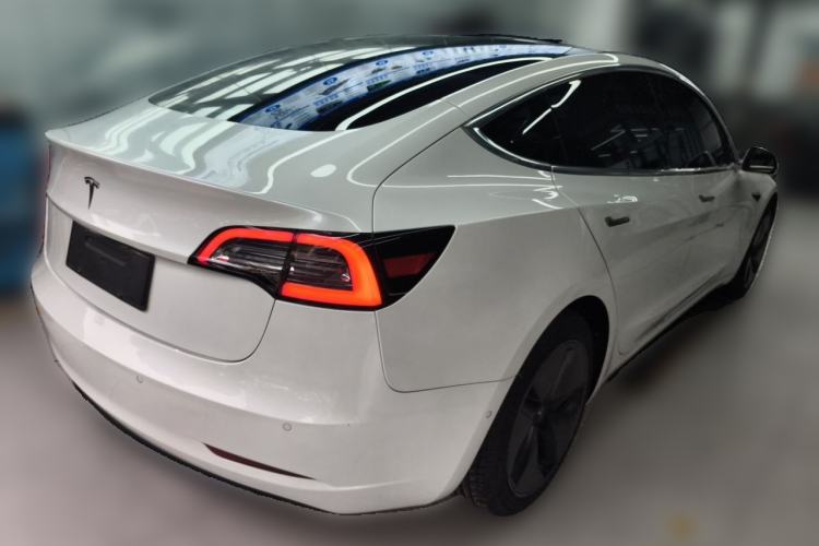 Used Tesla Model 3 2019 Long-Range Rear-Wheel-Drive Version Rear Right 45 Deg