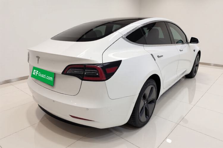 Used Tesla Model 3 2019 Standard Range Rear-Wheel Drive Upgraded Version (52 kWh) Rear Right 45 Deg