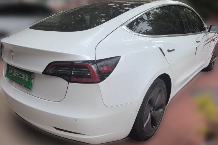 Used Tesla Model 3 2019 Standard Range Rear-Wheel Drive Upgraded Version (52 kWh) Rear Right 45 Deg