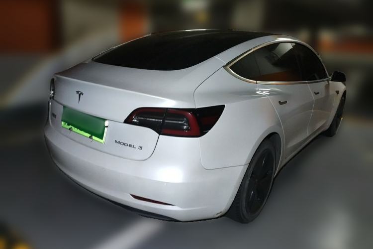 Used Tesla Model 3 2019 Standard Range Rear-Drive Upgraded Version Rear Right 45 Deg