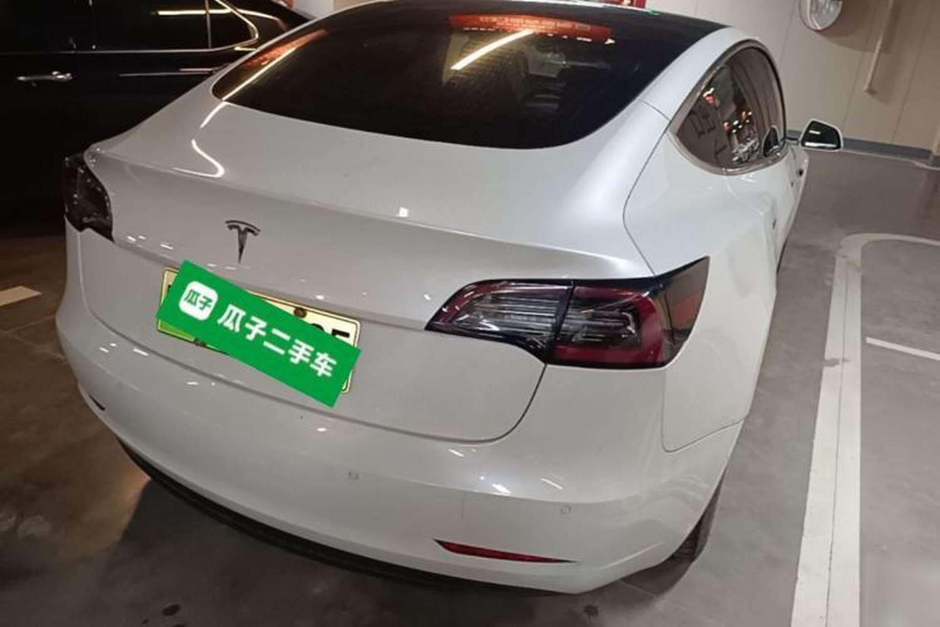 Used Tesla Model 3 2019 Long-Range Rear-Wheel-Drive Version Rear Right 45 Deg