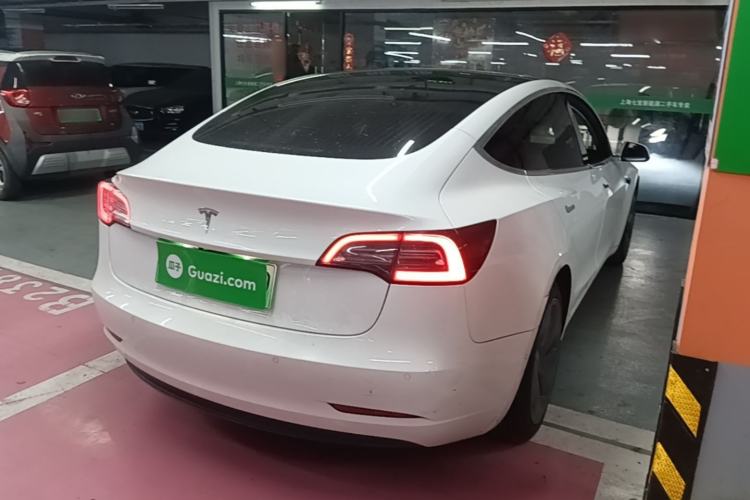 Used Tesla Model 3 2019 Long-Range Rear-Wheel-Drive Version Rear Right 45 Deg