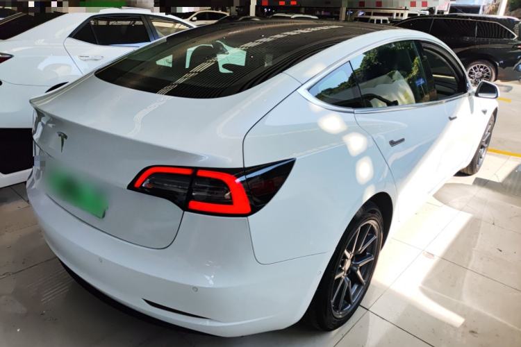 Used Tesla Model 3 2019 Standard Range Rear-Wheel Drive Upgraded Version (52 kWh) Rear Right 45 Deg