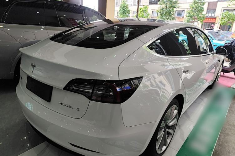 Used Tesla Model 3 2019 Standard Range Rear-Drive Upgraded Version Rear Right 45 Deg