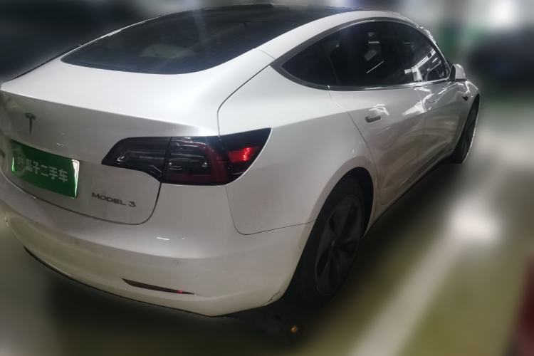 Used Tesla Model 3 2019 Standard Range Rear-Drive Upgraded Version Rear Right 45 Deg