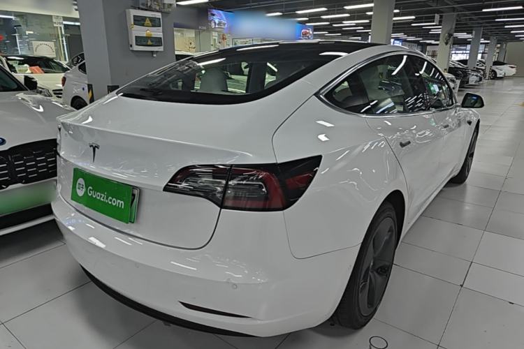 Used Tesla Model 3 2019 Long-Range Rear-Wheel-Drive Version Rear Right 45 Deg