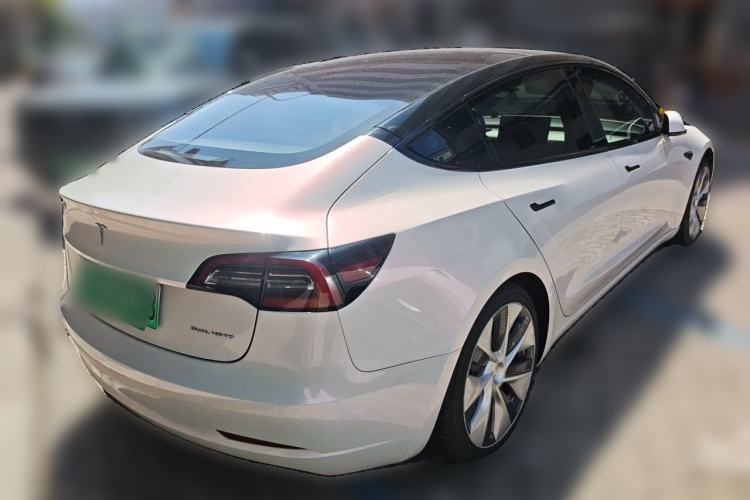 Used Tesla Model 3 2019 Performance High-Performance All-Wheel-Drive Version Rear Right 45 Deg