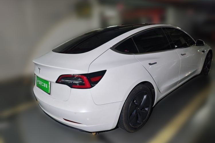 Used Tesla Model 3 2019 Standard Range Rear-Wheel Drive Upgraded Version (60 kWh) Rear Right 45 Deg