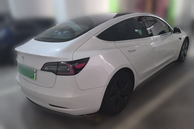 Used Tesla Model 3 2019 Standard Range Rear-Drive Upgraded Version Rear Right 45 Deg