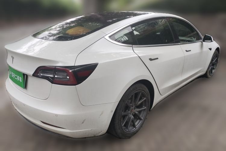 Used Tesla Model 3 2019 Long-Range Rear-Wheel-Drive Version Rear Right 45 Deg