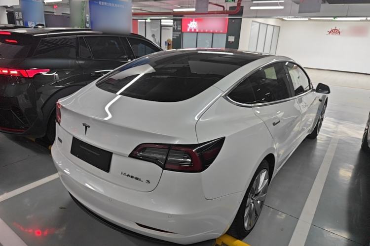 Used Tesla Model 3 2019 Standard Range Rear-Drive Upgraded Version Rear Right 45 Deg