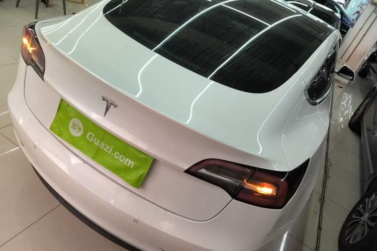 Used Tesla Model 3 2019 Standard Range Rear-Wheel Drive Upgraded Version (60 kWh) Rear Right 45 Deg