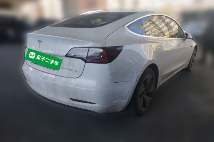 Used Tesla Model 3 2019 Standard Range Rear-Drive Upgraded Version Rear Right 45 Deg