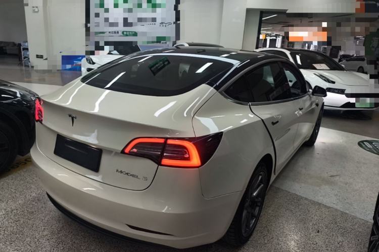 Used Tesla Model 3 2019 Standard Range Rear-Drive Upgraded Version Rear Right 45 Deg