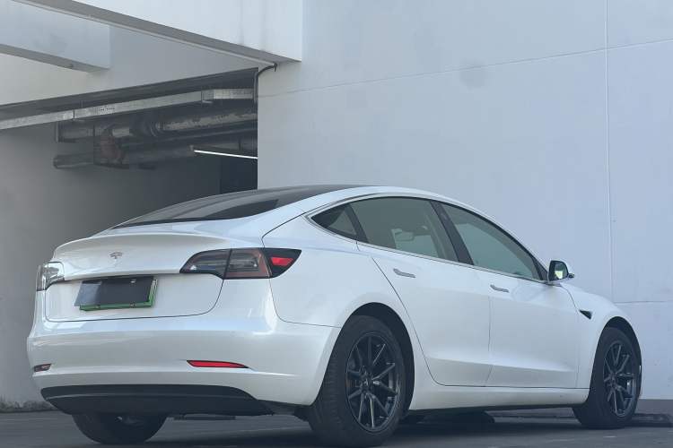Used Tesla Model 3 2019 Standard Range Rear-Wheel Drive Upgraded Version (60 kWh) Rear Right 45 Deg