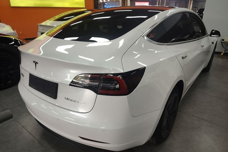 Used Tesla Model 3 2019 Standard Range Rear-Drive Upgraded Version Rear Right 45 Deg