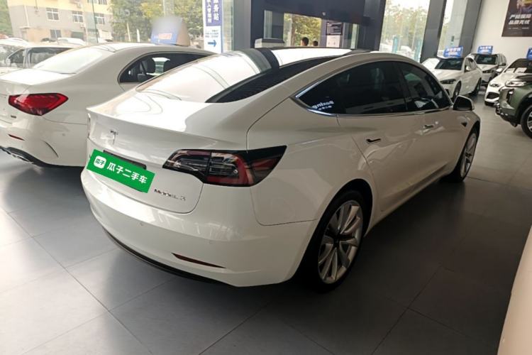Used Tesla Model 3 2019 Standard Range Rear-Drive Upgraded Version Rear Right 45 Deg
