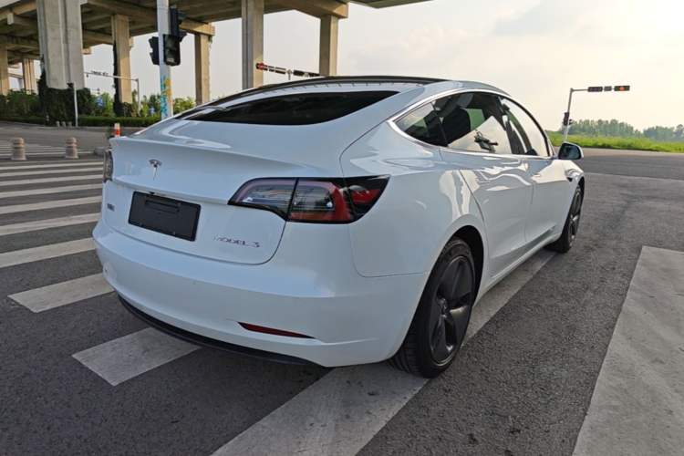 Used Tesla Model 3 2019 Standard Range Rear-Drive Upgraded Version Rear Right 45 Deg