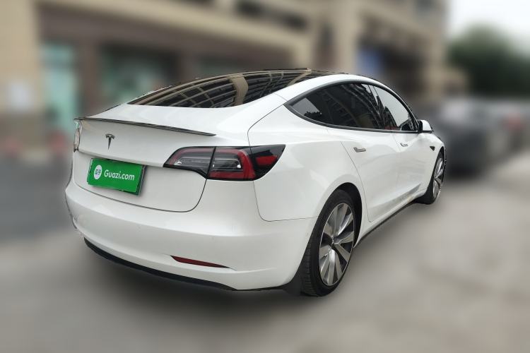 Used Tesla Model 3 2019 Long-Range Rear-Wheel-Drive Version Rear Right 45 Deg