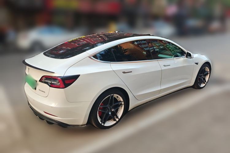 Used Tesla Model 3 2019 Performance High-Performance All-Wheel-Drive Version Rear Right 45 Deg