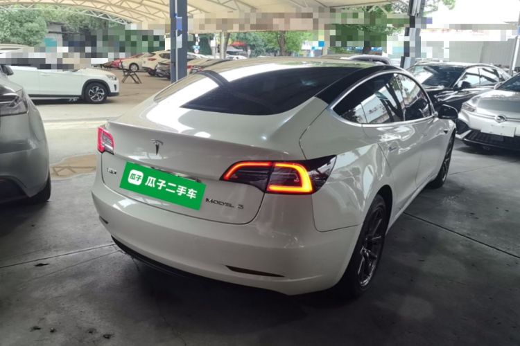 Used Tesla Model 3 2019 Standard Range Rear-Drive Upgraded Version Rear Right 45 Deg