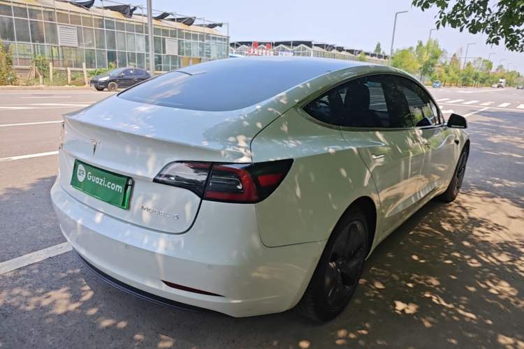 Used Tesla Model 3 2019 Standard Range Rear-Drive Upgraded Version Rear Right 45 Deg