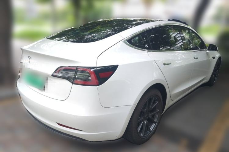 Used Tesla Model 3 2019 Standard Range Rear-Wheel Drive Upgraded Version (60 kWh) Rear Right 45 Deg