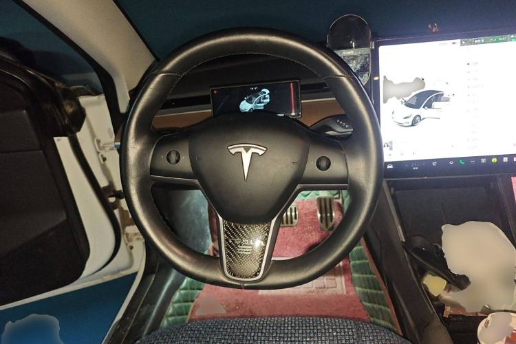 Used Tesla Model 3 2019 Long-Range Rear-Wheel-Drive Version Steering Wheel