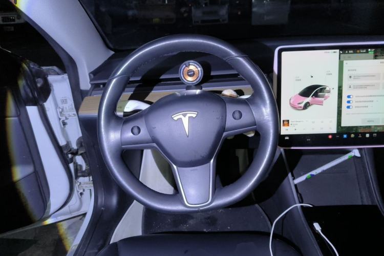 Used Tesla Model 3 2019 Long-Range Rear-Wheel-Drive Version Steering Wheel