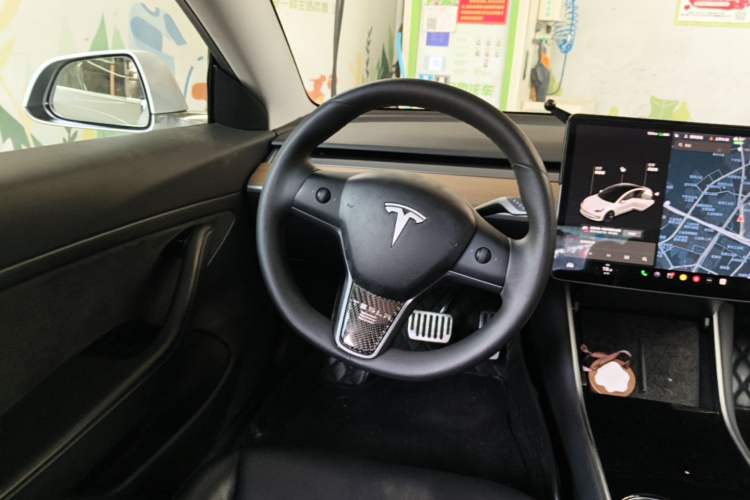 Used Tesla Model 3 2019 Standard Range Rear-Wheel Drive Upgraded Version (52 kWh) Steering Wheel