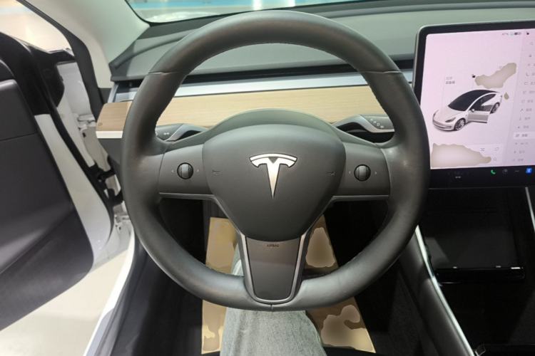 Used Tesla Model 3 2019 Long-Range All-Wheel-Drive Version Steering Wheel