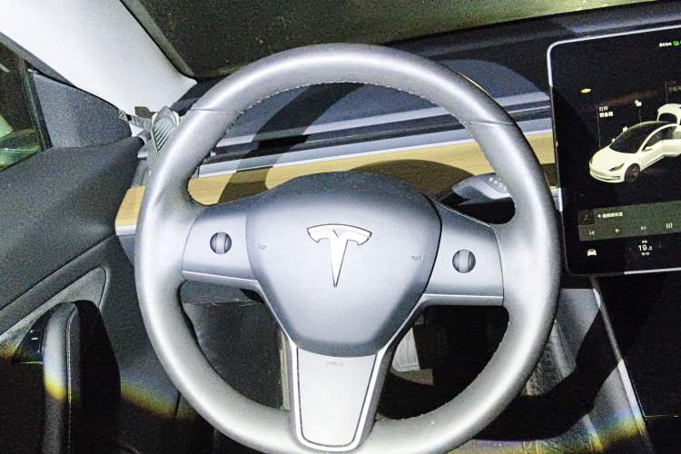 Used Tesla Model 3 2019 Standard Range Rear-Wheel Drive Upgraded Version (52 kWh) Steering Wheel
