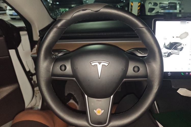 Used Tesla Model 3 2019 Standard Range Rear-Wheel Drive Upgraded Version (52 kWh) Steering Wheel