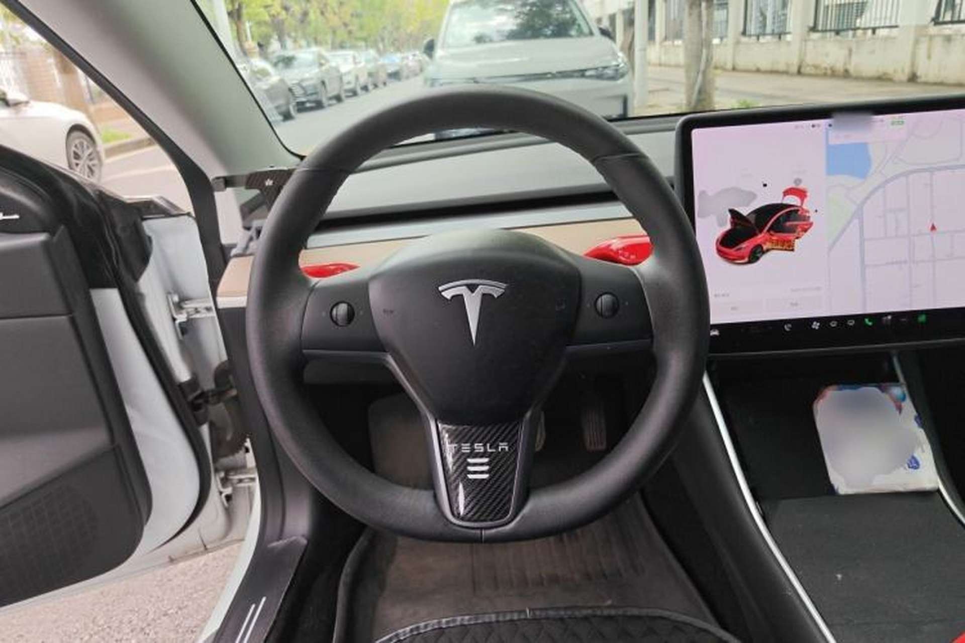 Used Tesla Model 3 2019 Standard Range Rear-Wheel Drive Upgraded Version (60 kWh) Steering Wheel