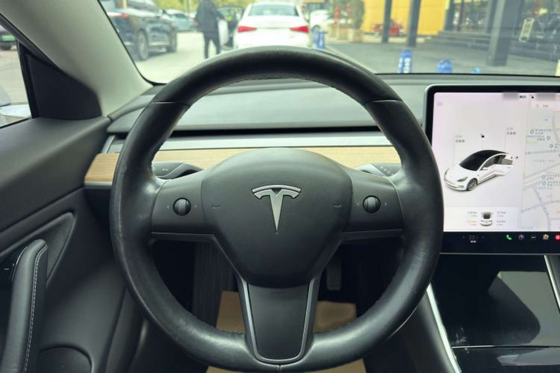 Used Tesla Model 3 2019 Long-Range Rear-Wheel-Drive Version Steering Wheel