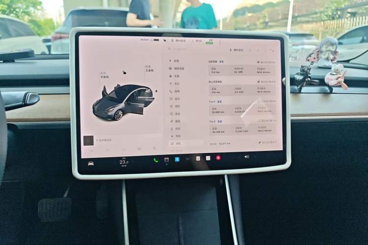 Used Tesla Model 3 2020 Standard Range Rear-Wheel Drive Upgraded Version Audio And AC Panel