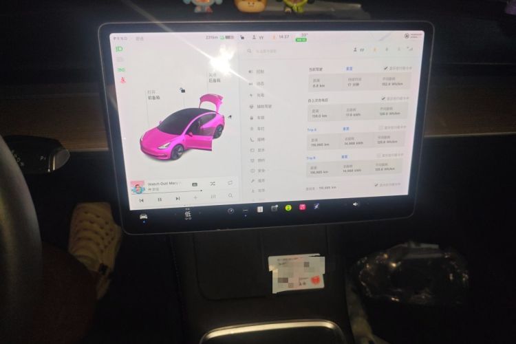 Used Tesla Model 3 2020 Revised Version Standard Range Rear-Wheel Drive – Upgraded Edition Audio And AC Panel