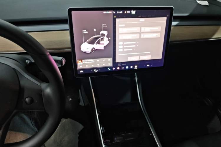 Used Tesla Model 3 2020 Standard Range Rear-Wheel Drive Upgraded Version Audio And AC Panel