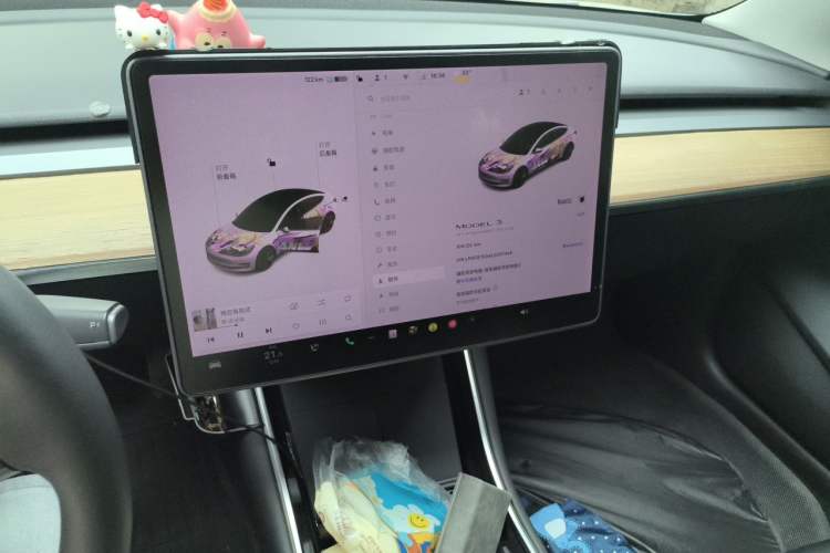 Used Tesla Model 3 2020 Standard Range Rear-Wheel Drive Upgraded Version Audio And AC Panel