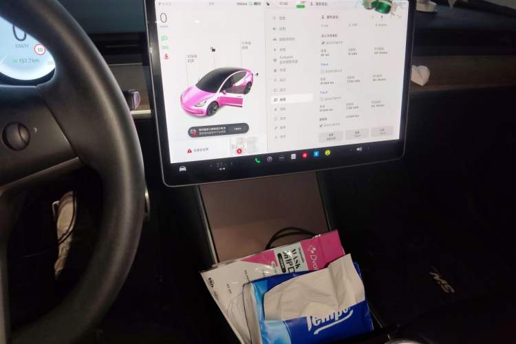 Used Tesla Model 3 2020 Standard Range Rear-Wheel Drive Upgraded Version Audio And AC Panel