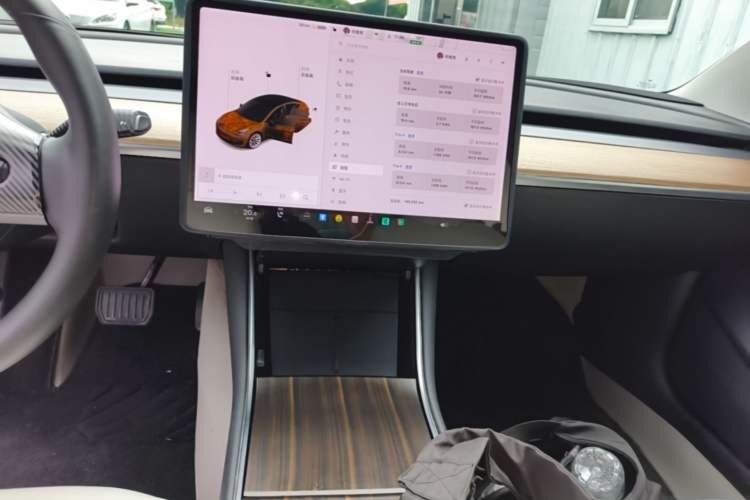 Used Tesla Model 3 2020 Standard Range Rear-Wheel Drive Upgraded Version Audio And AC Panel