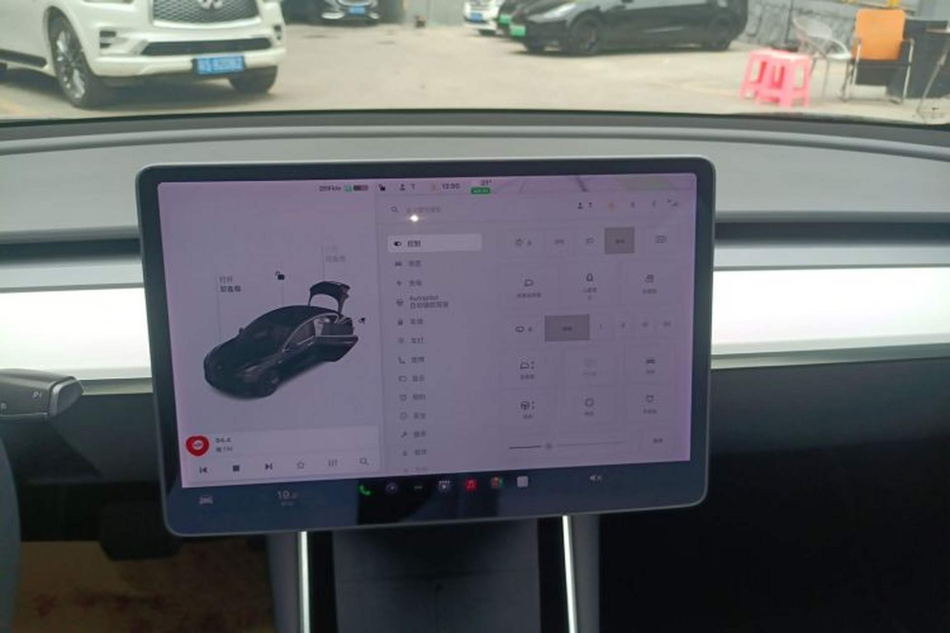 Used Tesla Model 3 2020 Refreshed Version Long-Range Rear-Wheel Drive Audio And AC Panel