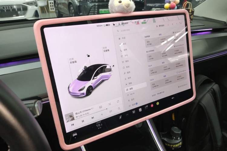 Used Tesla Model 3 2020 Standard Range Rear-Wheel Drive Upgraded Version Audio And AC Panel