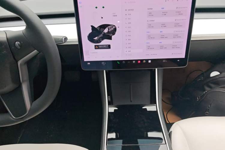 Used Tesla Model 3 2020 Refreshed Version Long-Range Rear-Wheel Drive Audio And AC Panel