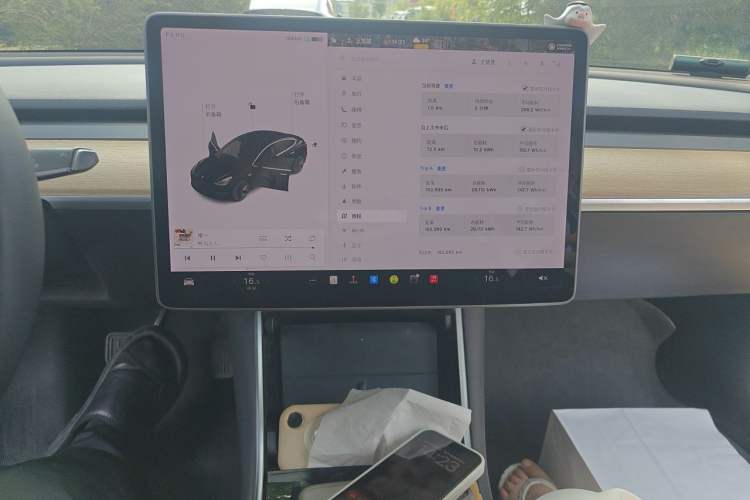 Used Tesla Model 3 2020 Standard Range Rear-Wheel Drive Upgraded Version Audio And AC Panel