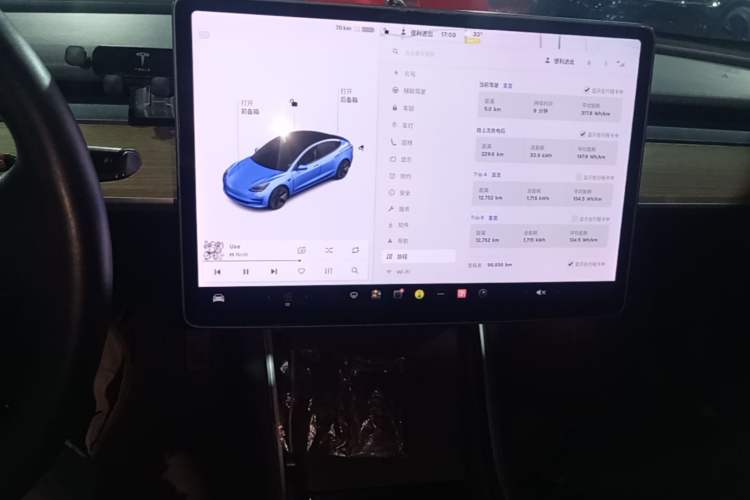 Used Tesla Model 3 2020 Refreshed Version Long-Range Rear-Wheel Drive Audio And AC Panel