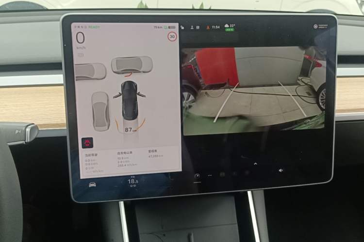 Used Tesla Model 3 2020 Standard Range Rear-Wheel Drive Upgraded Version Audio And AC Panel