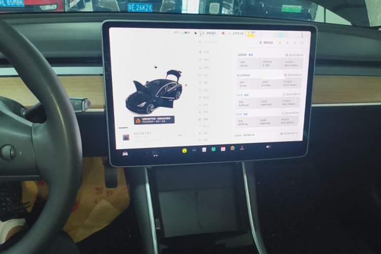 Used Tesla Model 3 2020 Revised Version Standard Range Rear-Wheel Drive – Upgraded Edition Audio And AC Panel