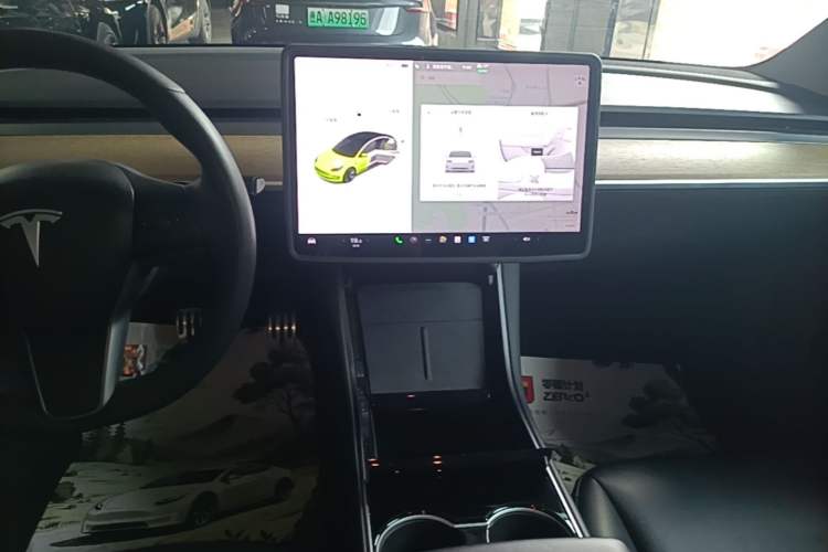 Used Tesla Model 3 2020 Standard Range Rear-Wheel Drive Upgraded Version Audio And AC Panel