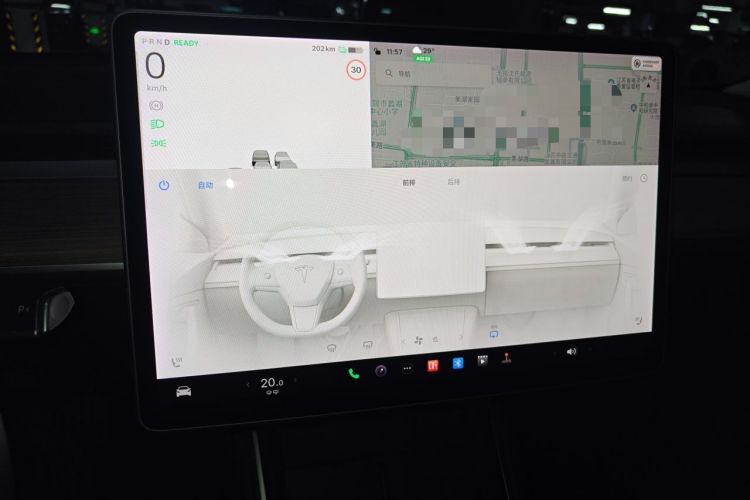 Used Tesla Model 3 2020 Revised Version Standard Range Rear-Wheel Drive – Upgraded Edition Audio And AC Panel